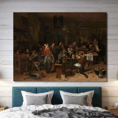 Prince'S Day Jan Steen jsn45 canvas print 