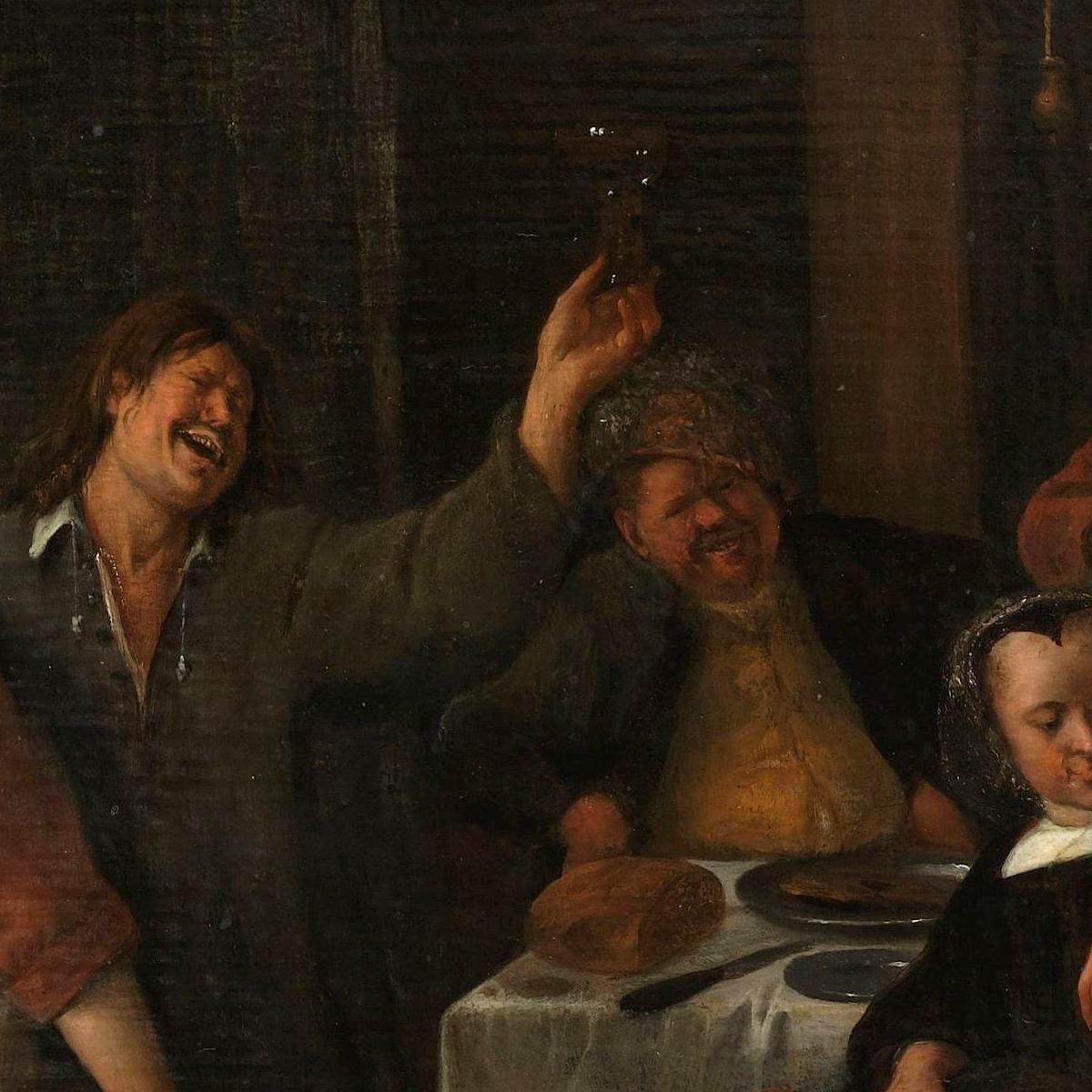 Prince'S Day Jan Steen jsn45 canvas print