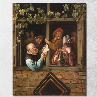 Rhetoricians At A Window Jan Steen jsn46 canvas print 