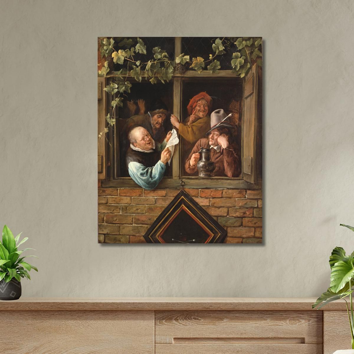 Rhetoricians At A Window Jan Steen jsn46 canvas print 