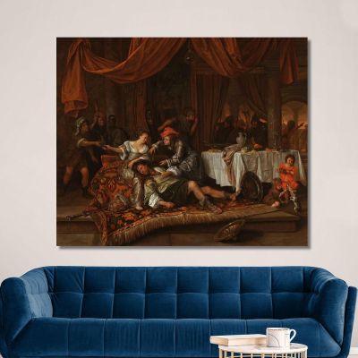Samson And Delilah Jan Steen jsn47 canvas print 