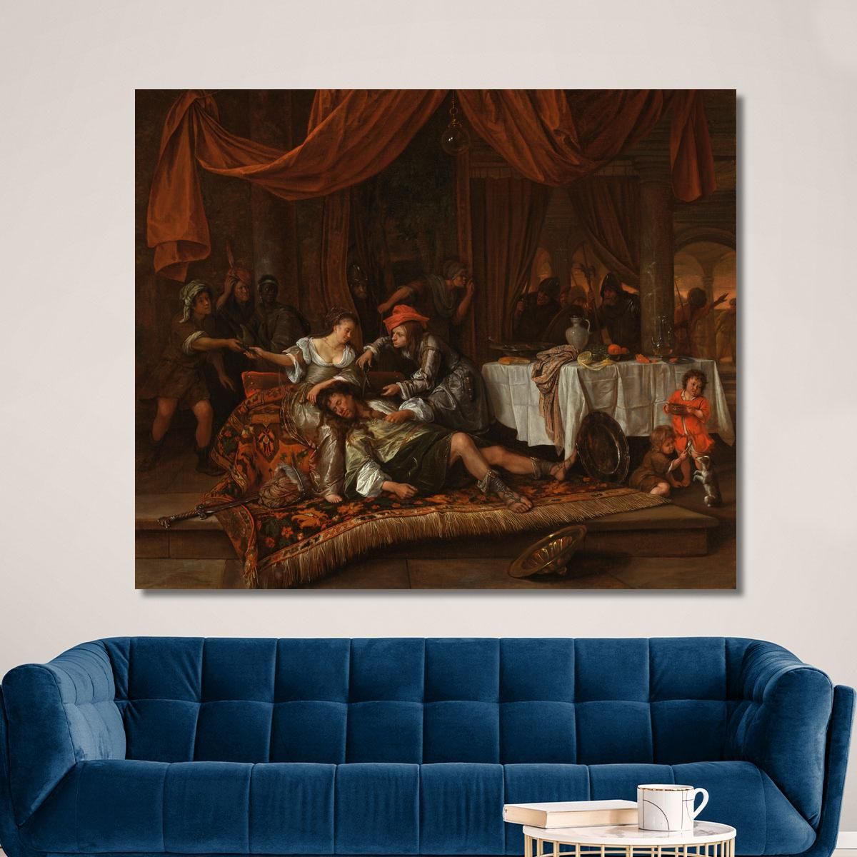 Samson And Delilah Jan Steen jsn47 canvas print 
