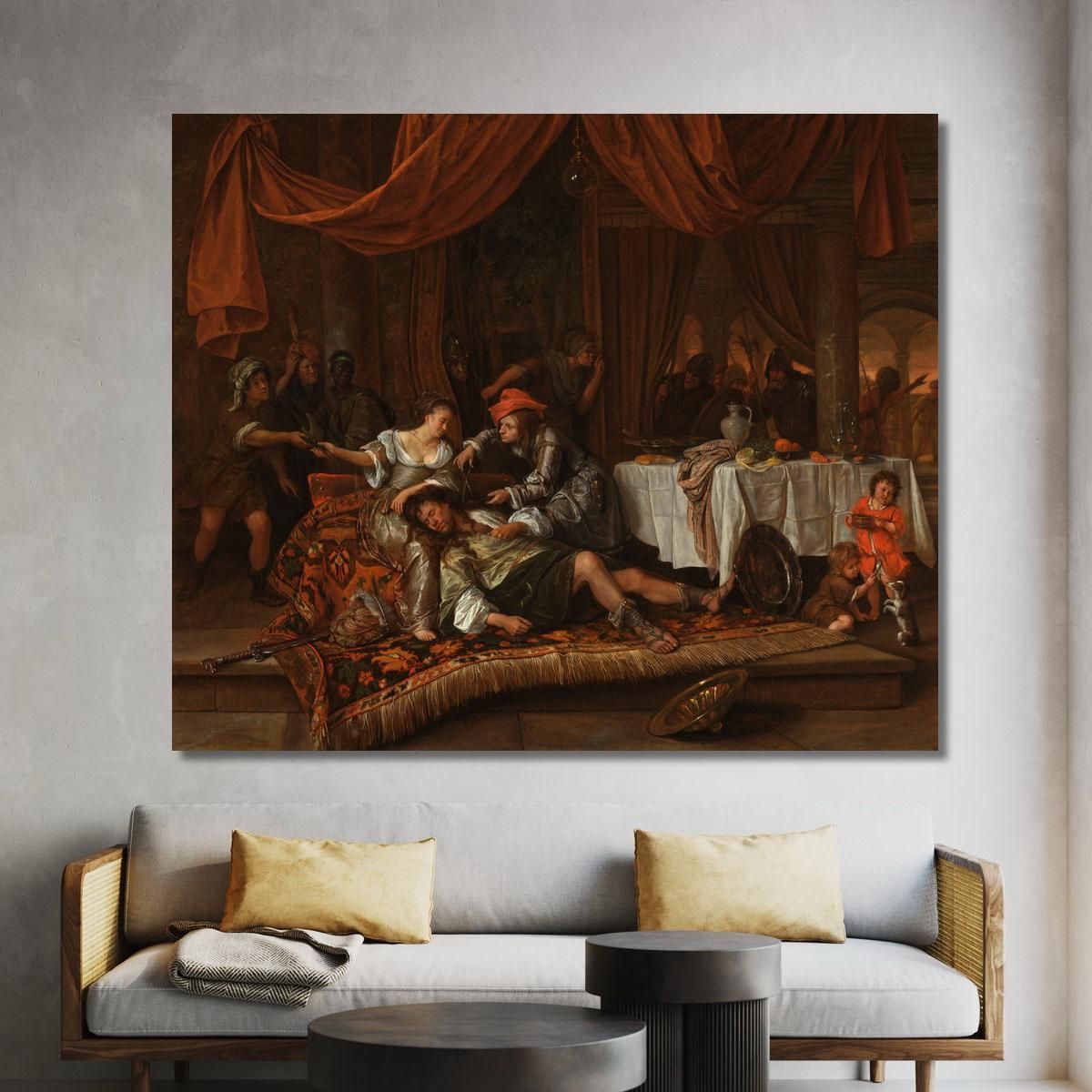 Samson And Delilah Jan Steen jsn47 canvas print 