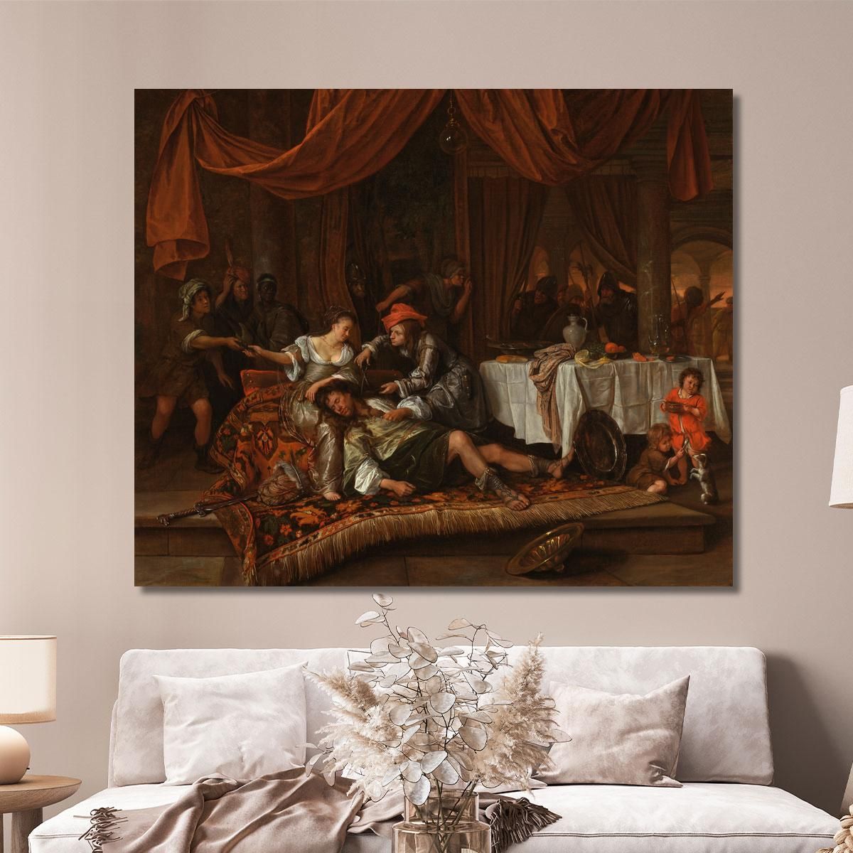 Samson And Delilah Jan Steen jsn47 canvas print 