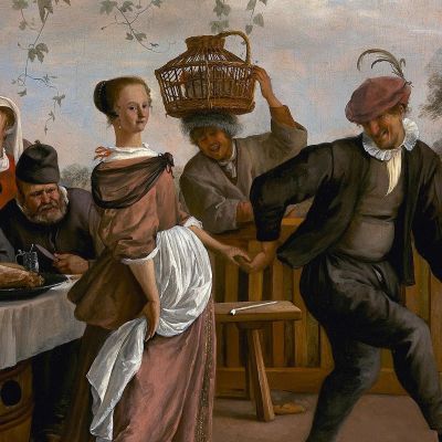 The Dancing Couple Jan Steen jsn56 canvas print