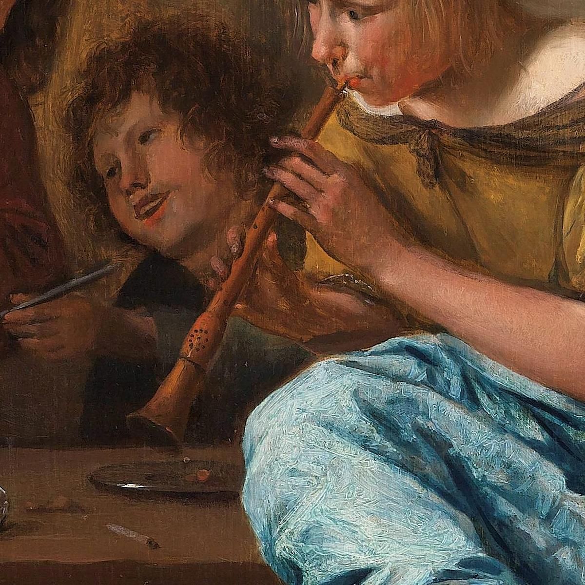 The Dancing Lesson Jan Steen jsn57 canvas print