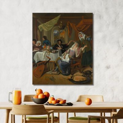 The Dissolute Household Jan Steen jsn58 canvas print 