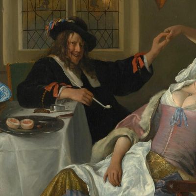 The Dissolute Household Jan Steen jsn58 canvas print