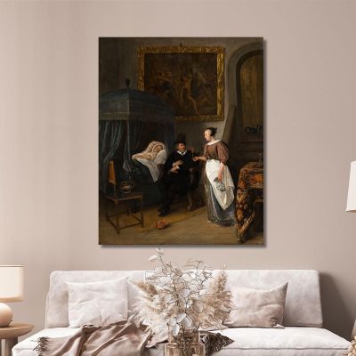 The Doctor'S Visit Jan Steen jsn59 canvas print 