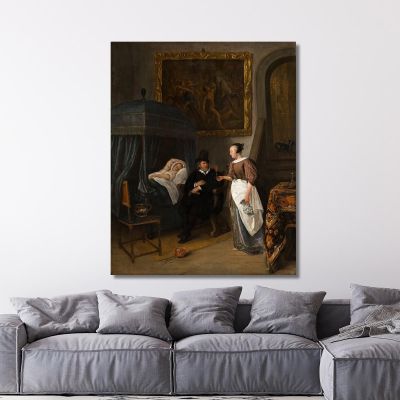 The Doctor'S Visit Jan Steen jsn59 canvas print 