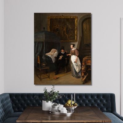 The Doctor'S Visit Jan Steen jsn59 canvas print 