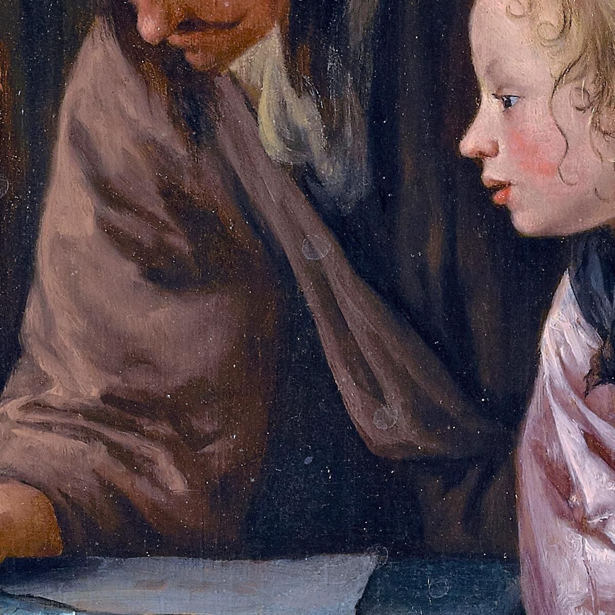 The Drawing Lesson Jan Steen jsn60 canvas print