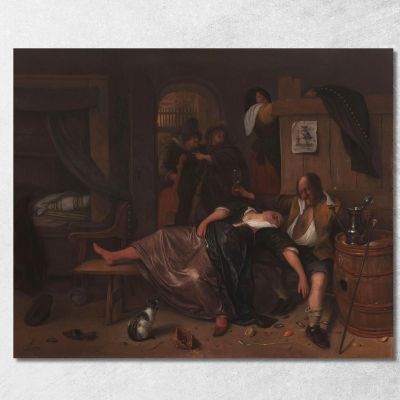 The Drunken Couple Jan Steen jsn61 canvas print 