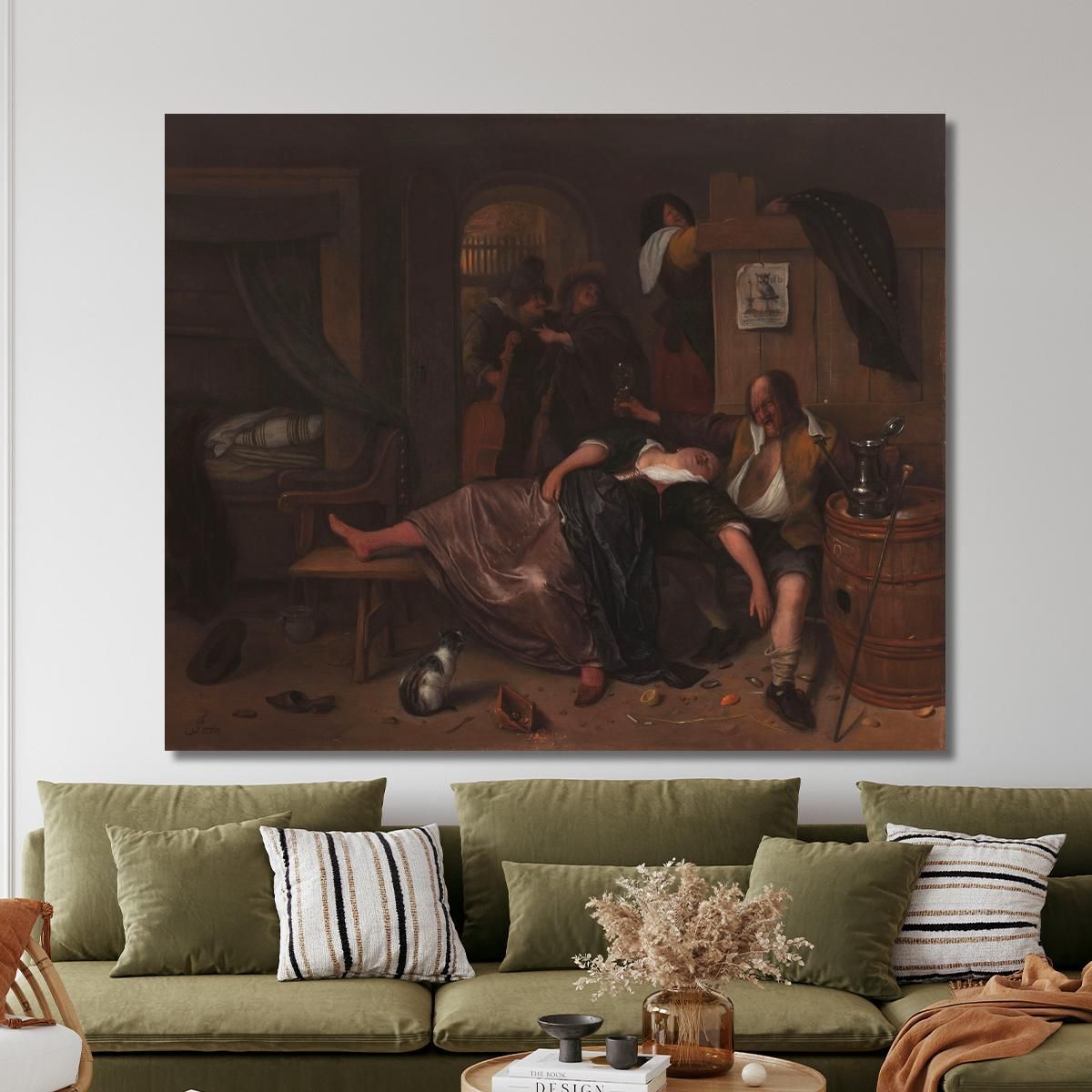 The Drunken Couple Jan Steen jsn61 canvas print 