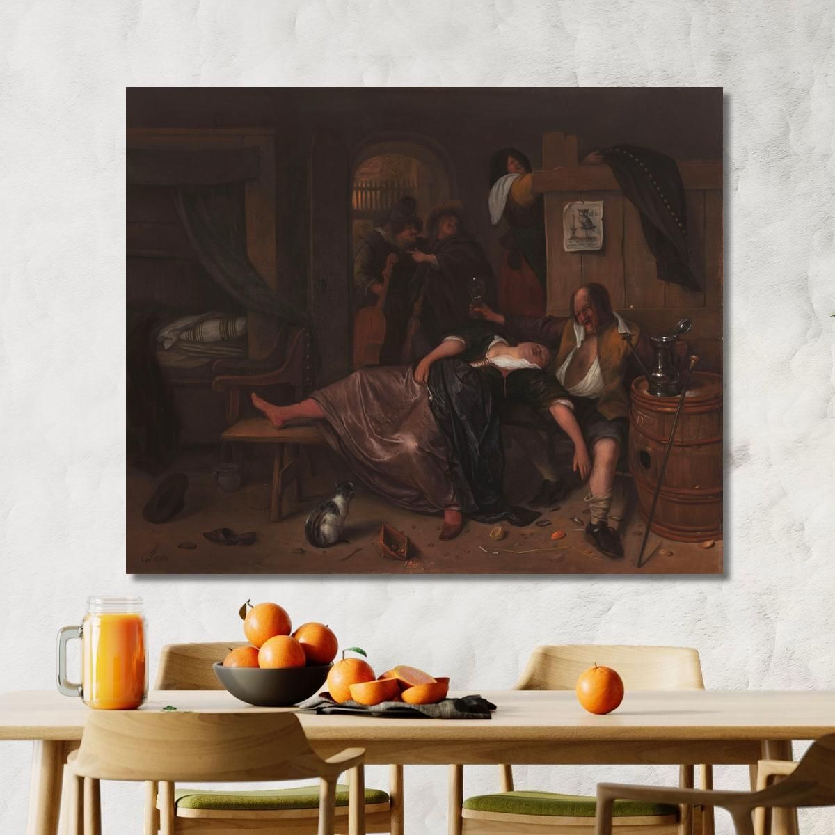 The Drunken Couple Jan Steen jsn61 canvas print 