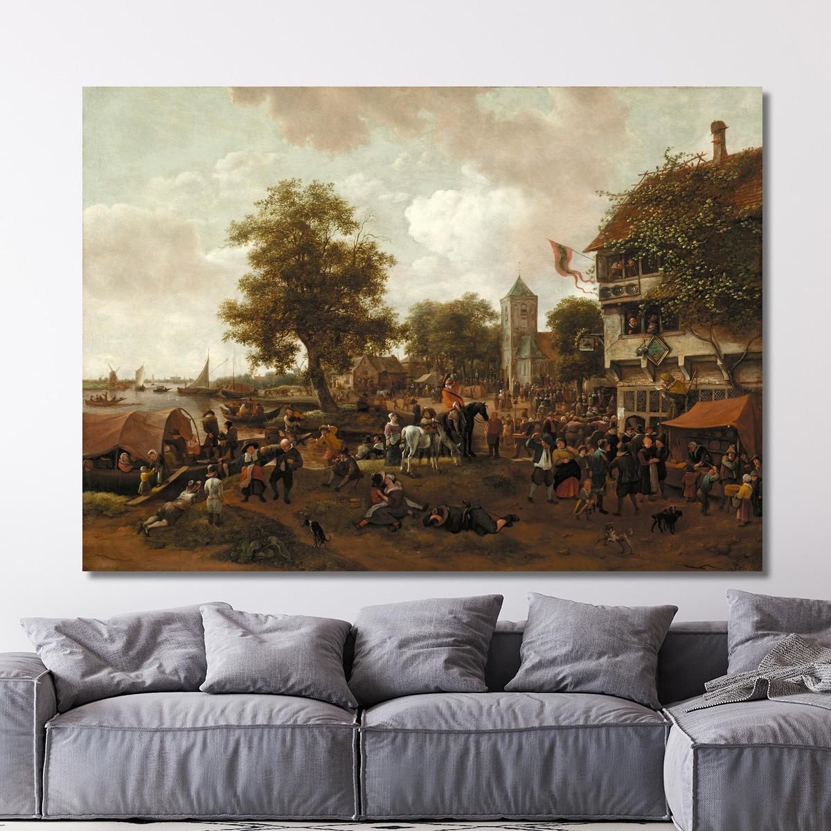 The Fair At Oegstgeest Jan Steen jsn62 canvas print 