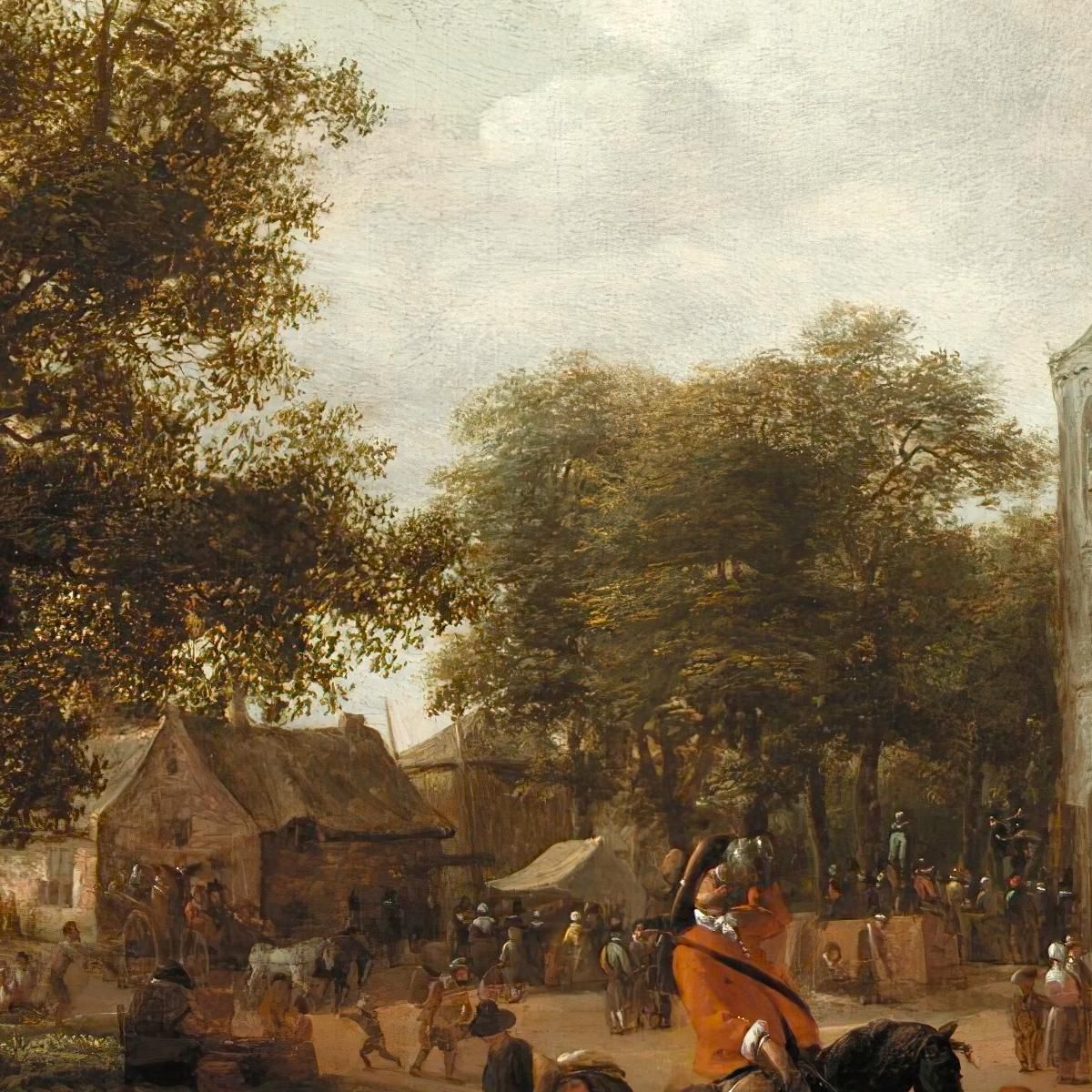 The Fair At Oegstgeest Jan Steen jsn62 canvas print