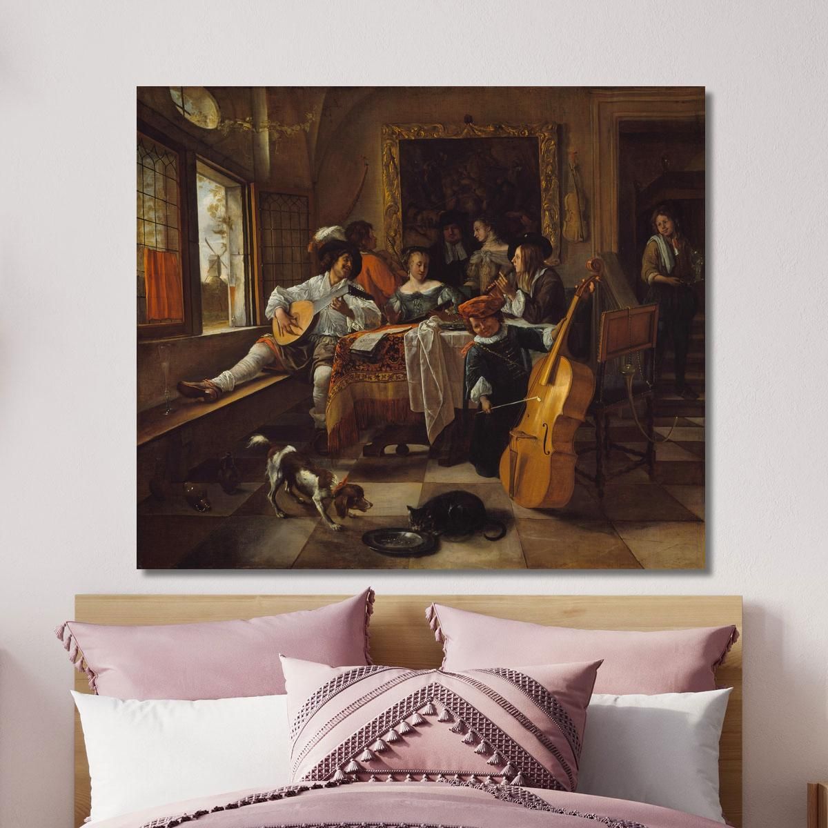 The Family Concert Jan Steen jsn63 canvas print
