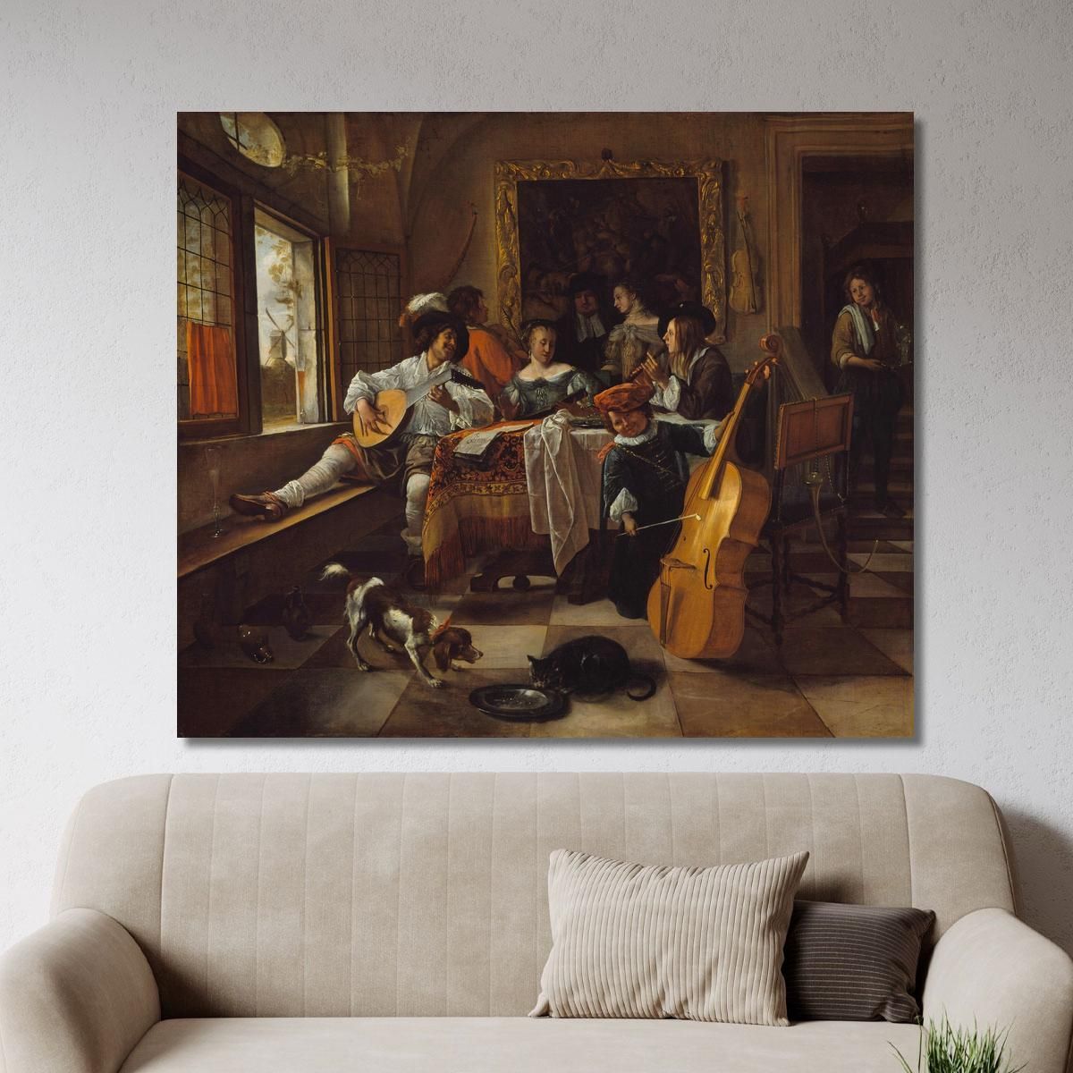 The Family Concert Jan Steen jsn63 canvas print