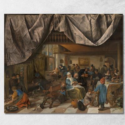 The Life Of Man Jan Steen jsn68 canvas print 
