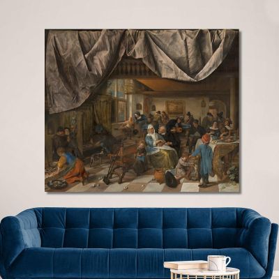 The Life Of Man Jan Steen jsn68 canvas print 