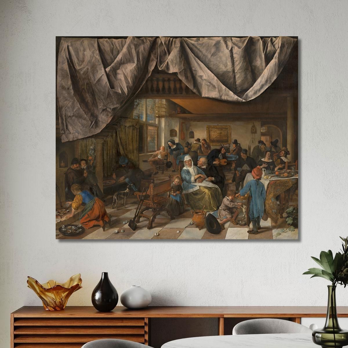 The Life Of Man Jan Steen jsn68 canvas print 