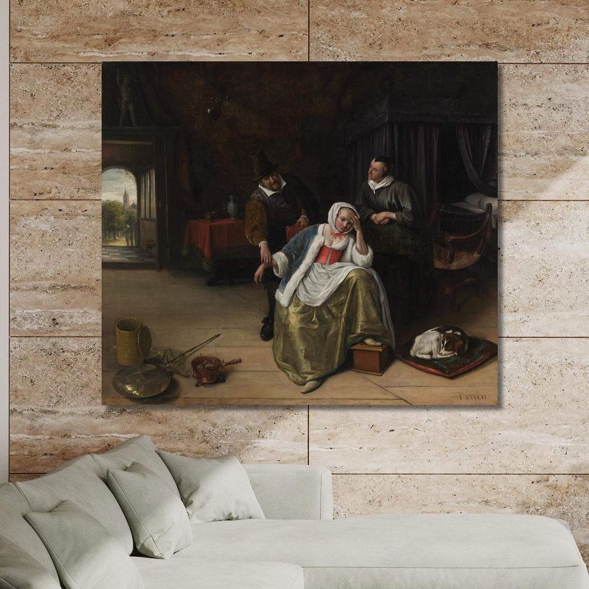 The Lovesick Maiden Jan Steen jsn69 canvas print 