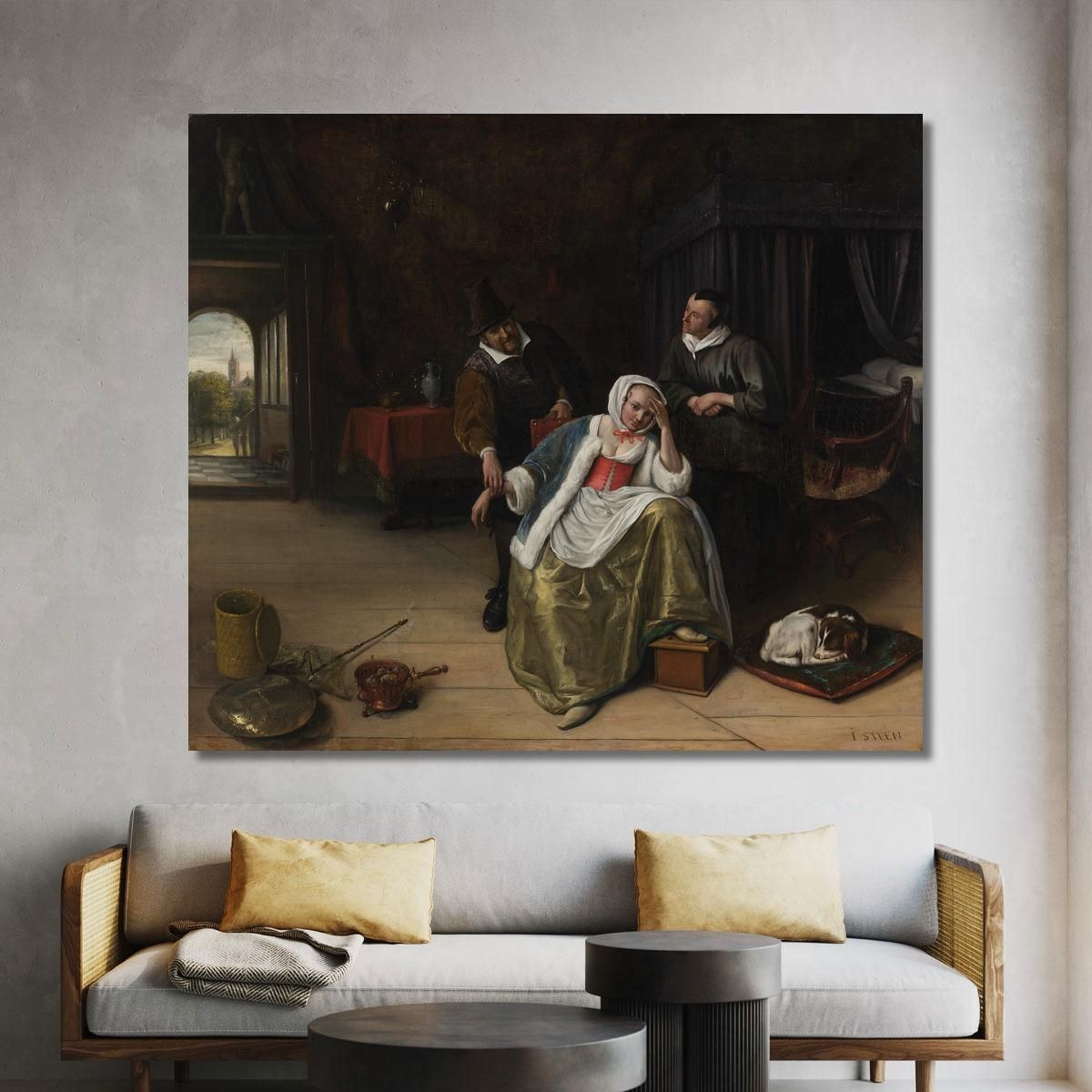 The Lovesick Maiden Jan Steen jsn69 canvas print 