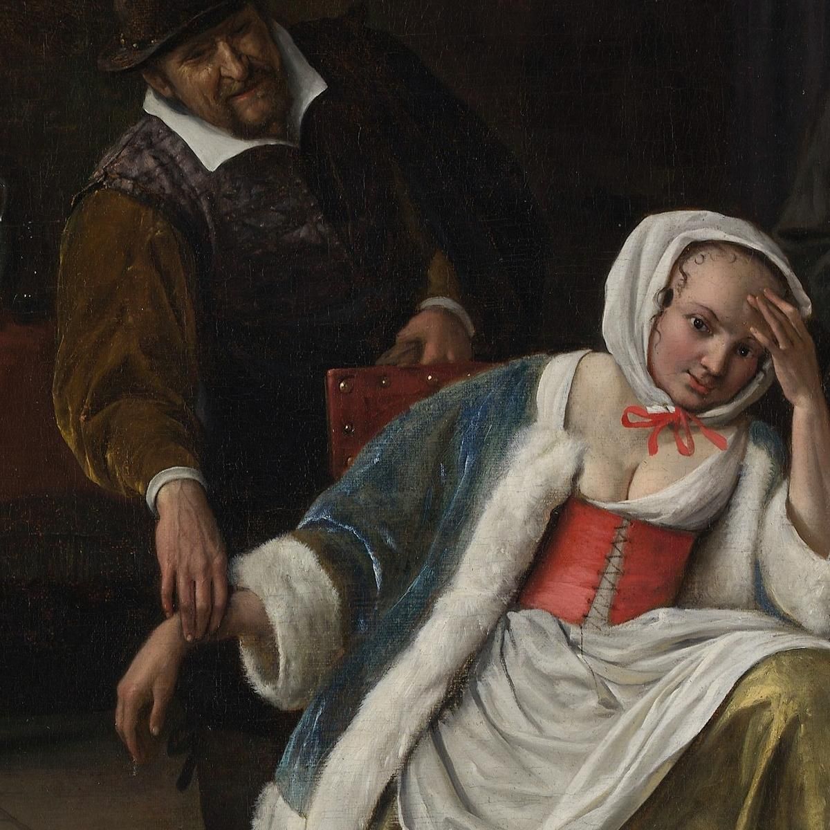 The Lovesick Maiden Jan Steen jsn69 canvas print