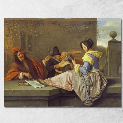 The Lute Player Jan Steen jsn70 canvas print 