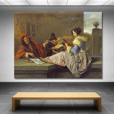 The Lute Player Jan Steen jsn70 canvas print 