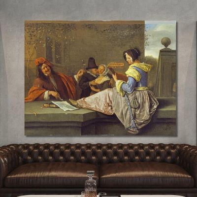 The Lute Player Jan Steen jsn70 canvas print 