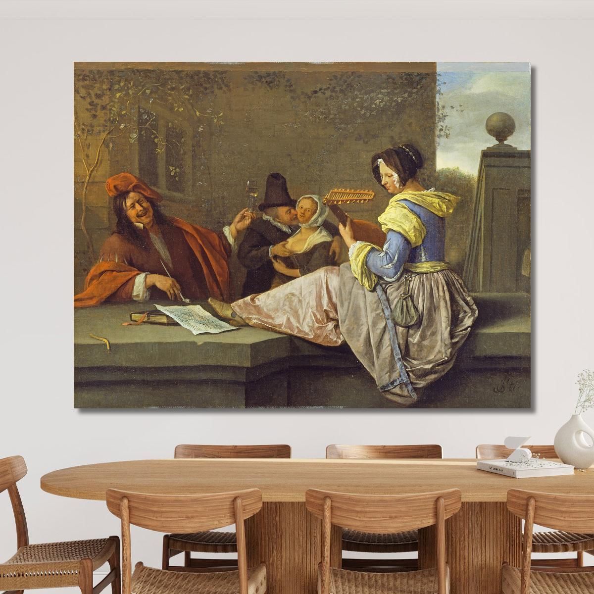 The Lute Player Jan Steen jsn70 canvas print 