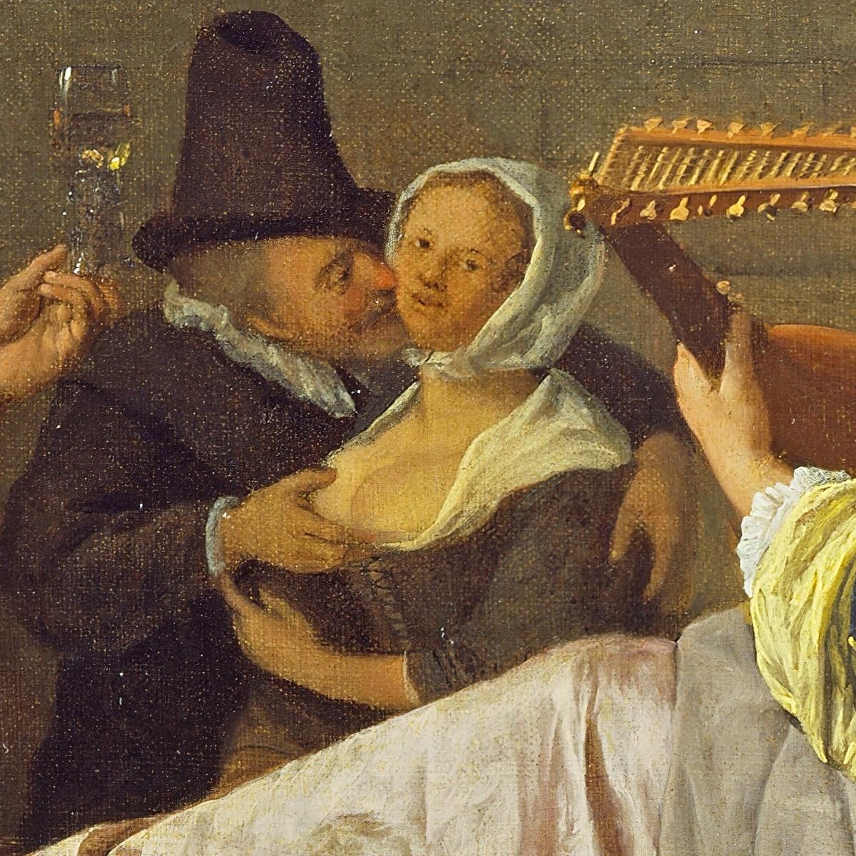 The Lute Player Jan Steen jsn70 canvas print