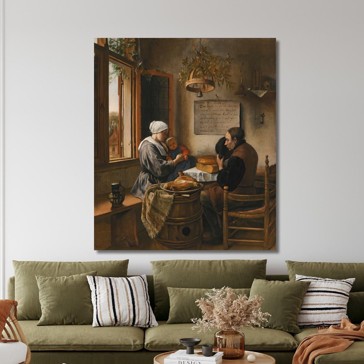 The Prayer Before The Meal Jan Steen jsn73 canvas print 