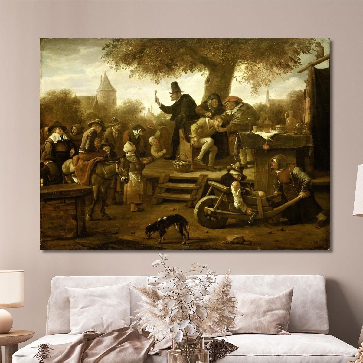 The Quack Jan Steen jsn75 canvas print 