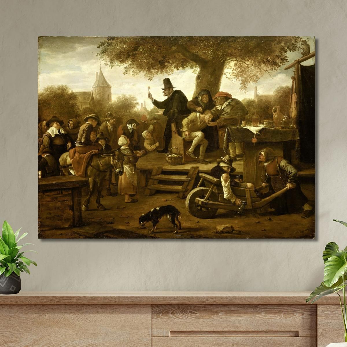 The Quack Jan Steen jsn75 canvas print 