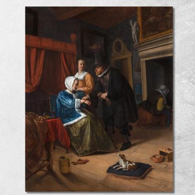 The Sick Girl Jan Steen jsn76 canvas print 