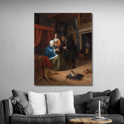 The Sick Girl Jan Steen jsn76 canvas print 