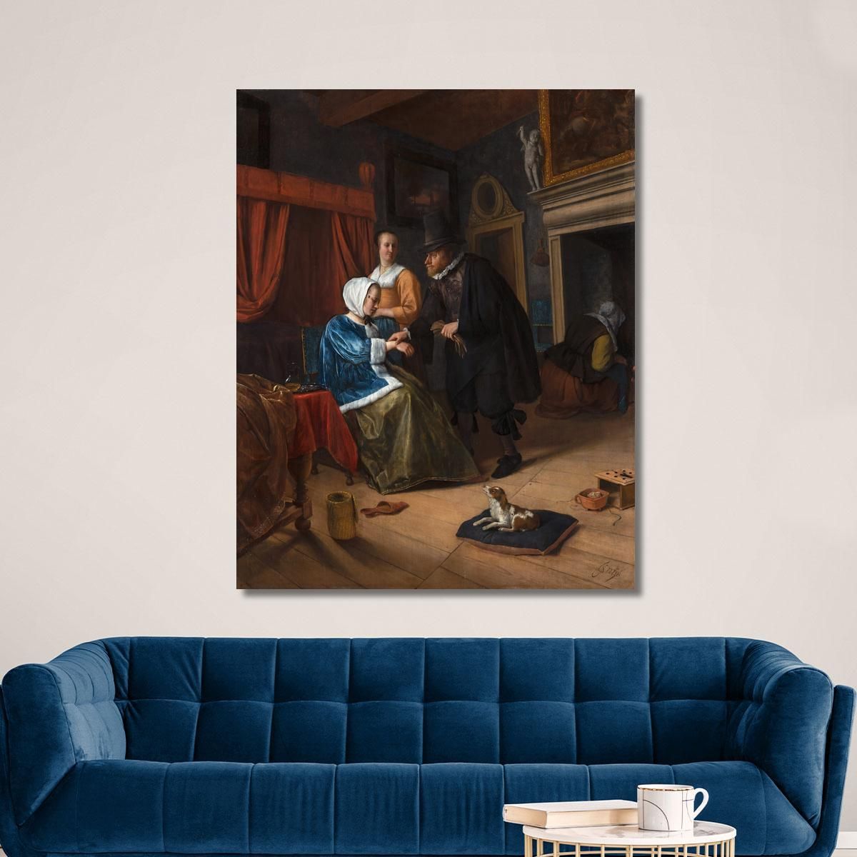 The Sick Girl Jan Steen jsn76 canvas print 