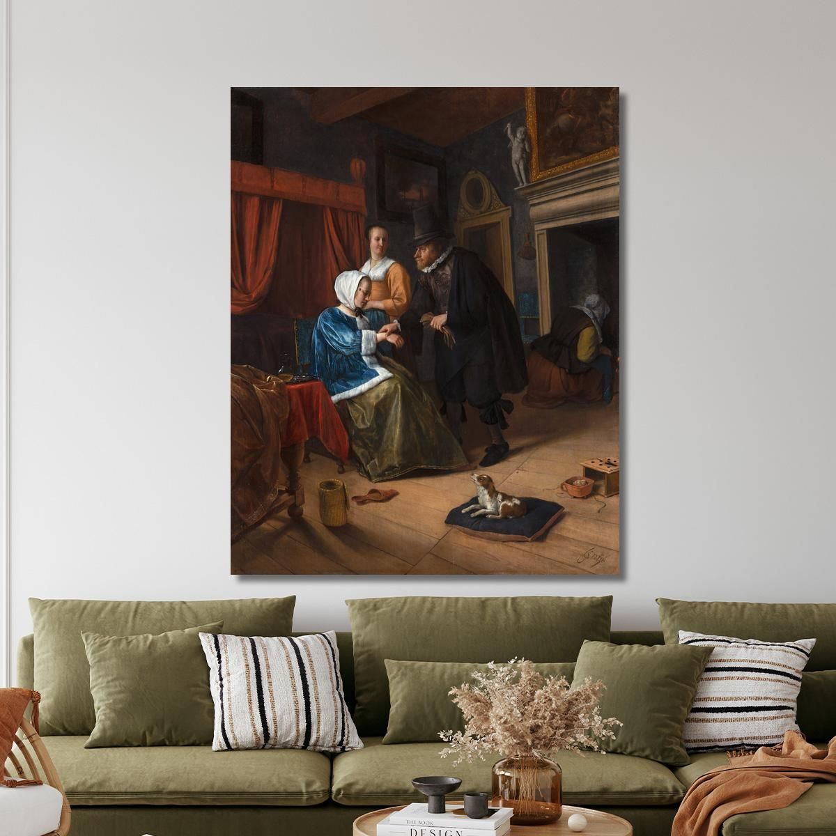 The Sick Girl Jan Steen jsn76 canvas print 
