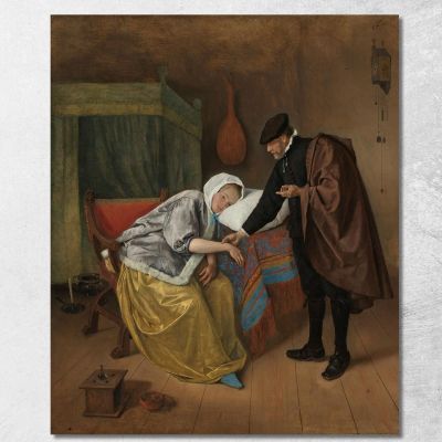 The Sick Woman Jan Steen jsn77 canvas print 