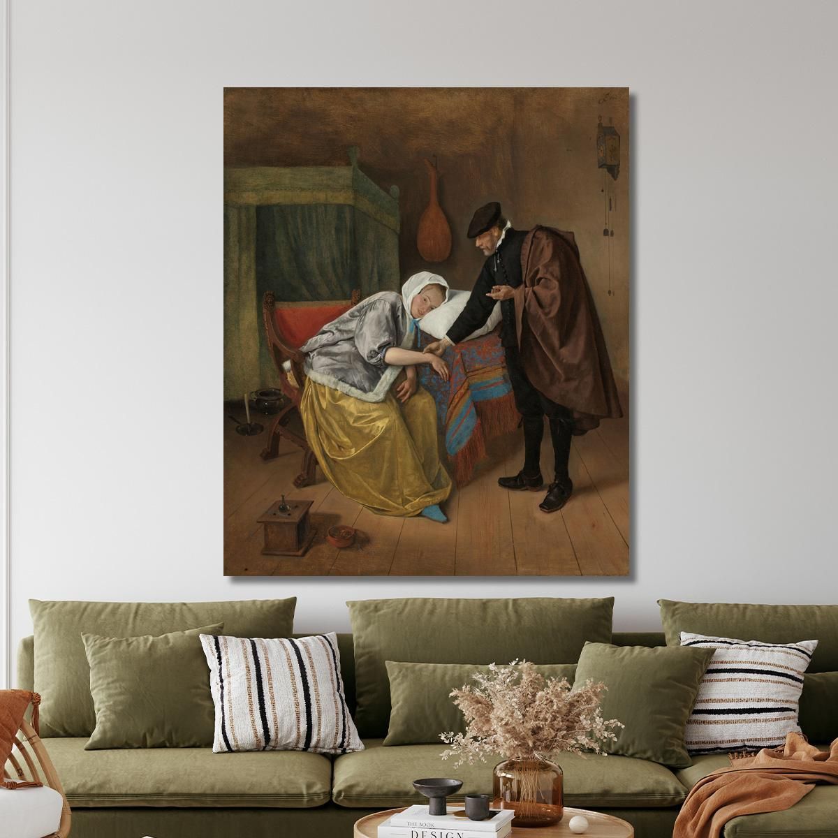 The Sick Woman Jan Steen jsn77 canvas print 