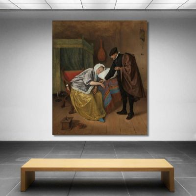 The Sick Woman Jan Steen jsn77 canvas print 