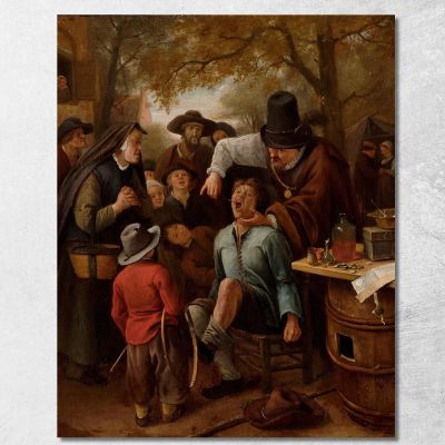 The Tooth-Puller Jan Steen jsn78 canvas print 