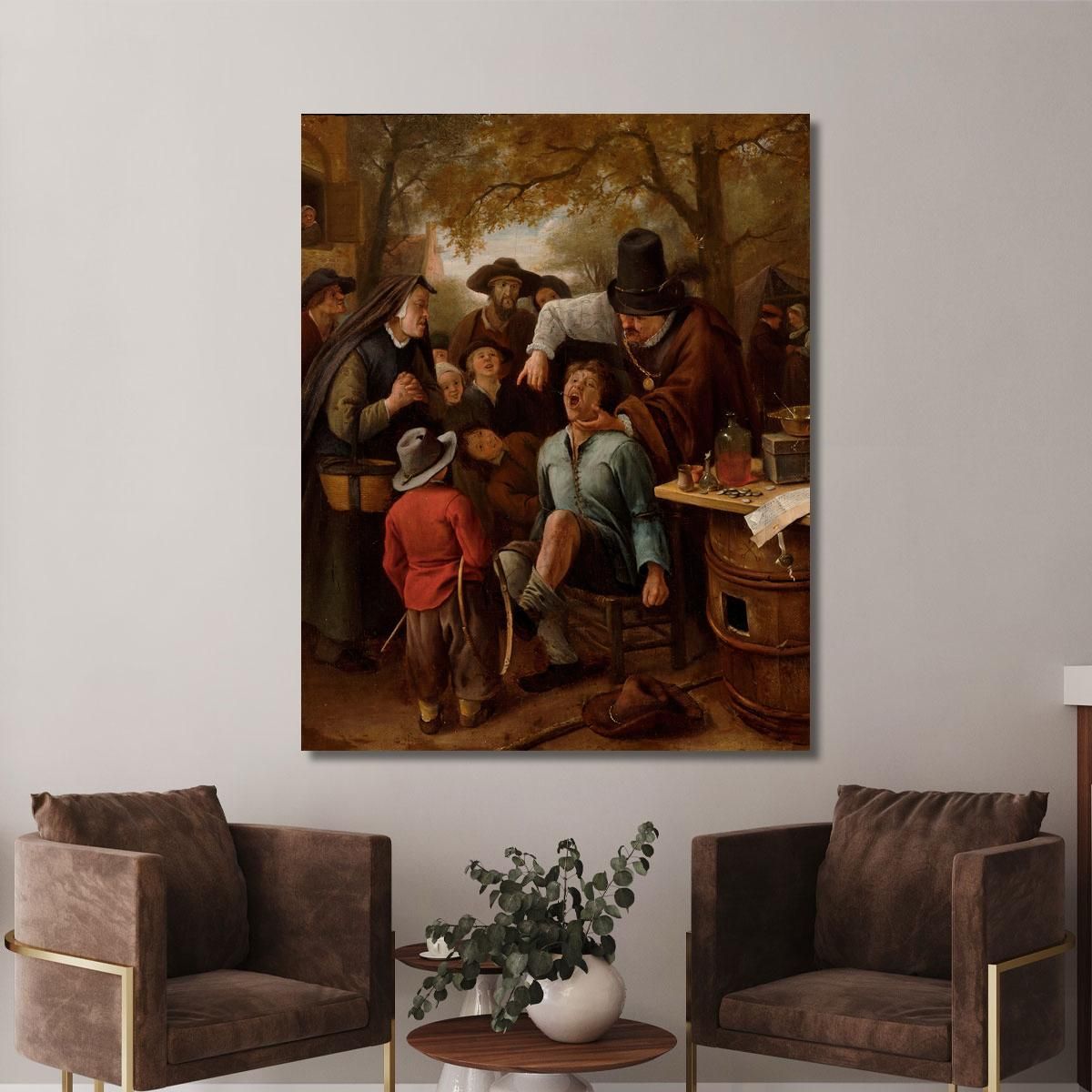 The Tooth-Puller Jan Steen jsn78 canvas print 