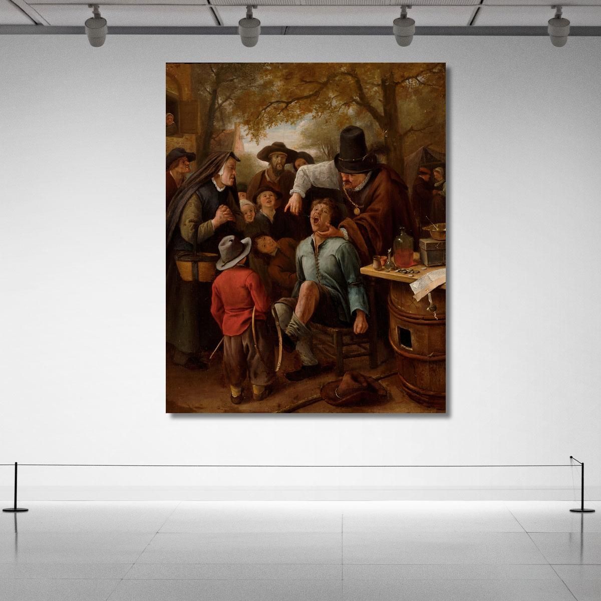 The Tooth-Puller Jan Steen jsn78 canvas print 