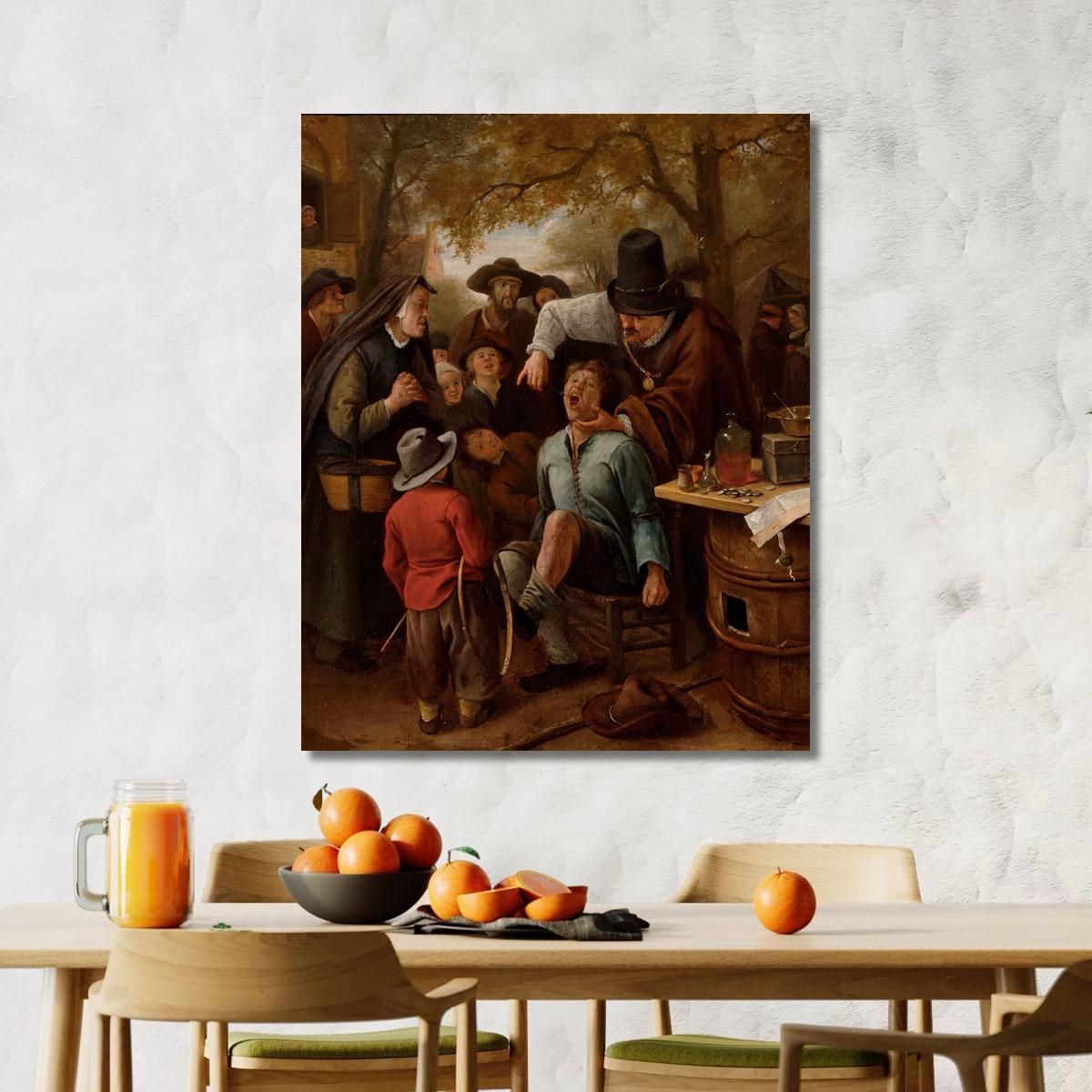 The Tooth-Puller Jan Steen jsn78 canvas print 