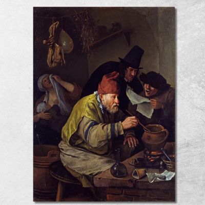 The Village Alchemist Jan Steen jsn80 canvas print 