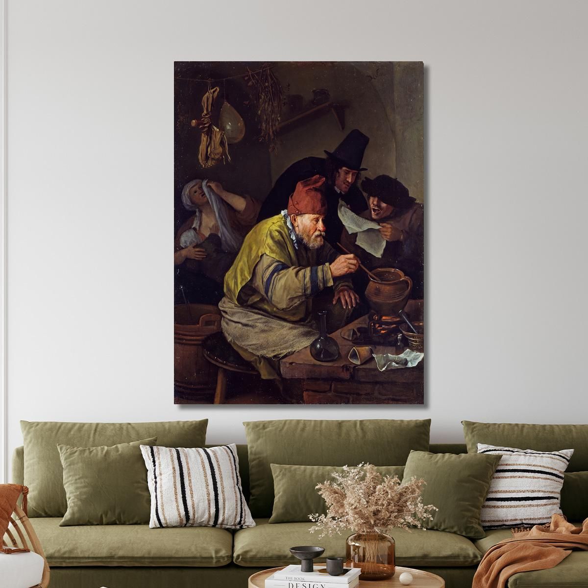 The Village Alchemist Jan Steen jsn80 canvas print 